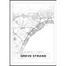 Bildverkstad Map - Greve Strand - White (50x70 cm)