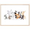 Bildverkstad Dancing Cat Poster (21x29.7 cm (A4))