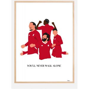 Bildverkstad You Will Never Walk Alone-Liverpool Players Poster (30x40 cm)