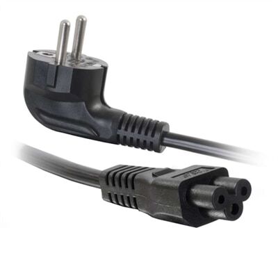 CablesToGo C2G Laptop Power Cord - Câble d'alimentation - IEC 60320 C5 pour CEE 7/7 (M) - CA 250 V - 3 m - moulé - noir - Europe