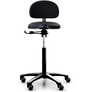 Tabouret ergonomique RH Support 4501, Tissu Black (Select SC60999), Repose-pieds Sans