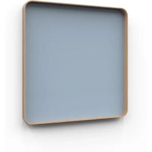 Lintex Tableau d'ecriture en verre Frame Wall, Couleur Crisp 350 - Bleu clair, Finition cadre Chene, Taille L100 x H100 cm