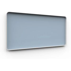 Lintex Tableau d'ecriture en verre Frame Wall, Couleur Crisp 350 - Bleu clair, Finition Cadre Gris, Taille L200 x H100 cm