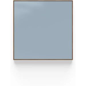 Lintex Tableau en verre Area - cadre en chene, Couleur Crisp 350 - Bleu clair, Finition Verre soyeux mat, Taille L102,8 x H102,8 cm