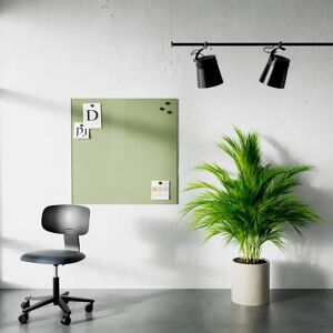 Lintex Tableau en verre Mood Wall - effacable, magnetique, Couleur Fair 550 - Vert, Taille L100 x H100 cm