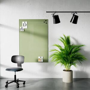 Lintex Tableau en verre Mood Wall - effacable, magnetique, Couleur Fair 550 - Vert, Taille L100 x H150 cm