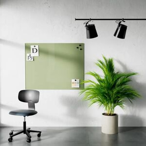 Lintex Tableau en verre Mood Wall - effacable, magnetique, Couleur Fair 550 - Vert, Taille L125 x H100 cm
