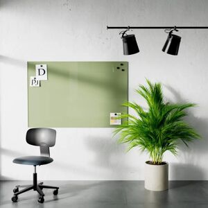 Lintex Tableau en verre Mood Wall - effacable, magnetique, Couleur Fair 550 - Vert, Taille L150 x H100 cm