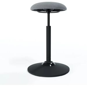 Brizley of Scandinavia Tabouret ergonomique assis debout Yuck, Tissu Gabriel - Mozart 60188 - Gris