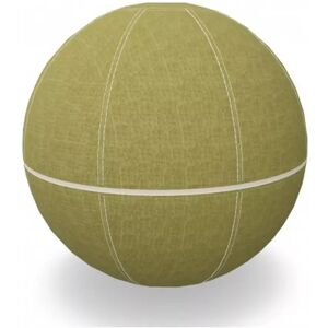 Yoga ball pour bureau ergonomique Office Ballz - Götessons, Taille Ø - 55 cm, Couleur du tissu et couleur de la fermeture eclair Slope 251 Lemongrass 18 - Offwhite