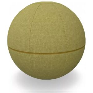 Yoga ball pour bureau ergonomique Office Ballz - Götessons, Taille Ø - 55 cm, Couleur du tissu et couleur de la fermeture eclair Slope 251 Lemongrass 18 - Jaune moutarde