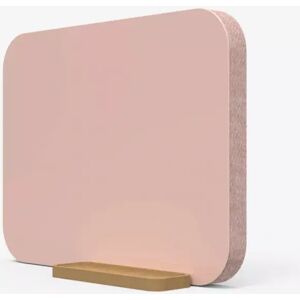 Lintex Separation de bureau acoustique en tissu Mood Fabric Table, Couleur Naive 640 / Synergy LDP74 (Rose), Equipements  Fixations grises, Taille L60 x H45 cm