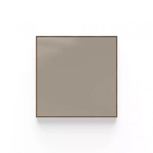 Lintex Tableau en verre Area - cadre en chene, Couleur Cozy 450 - Nougat marron, Finition Verre soyeux mat, Taille L102,8 x H102,8 cm