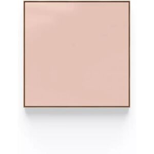 Lintex Tableau en verre Area - cadre en chene, Couleur Naive 640 - Rosa, Finition Verre soyeux mat, Taille L102,8 x H102,8 cm