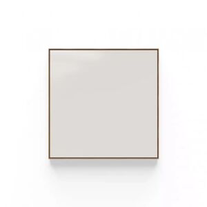 Lintex Tableau en verre Area - cadre en chene, Couleur Soft 150 - Beige, Finition Verre soyeux mat, Taille L127,8 x H102,8 cm