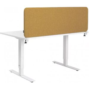 Abstracta Panneau acoustique de table Softline 30, 59 cm de hauteur au-dessus de la table, Taille B140 x H59 cm, Tissu Dox 52 - Gris moyen