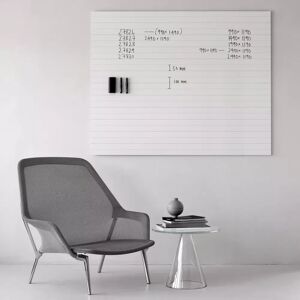 Lintex Tableau blanc Air Lines - Lignes d'ecriture, sans cadre, Taille L99 x H119 cm