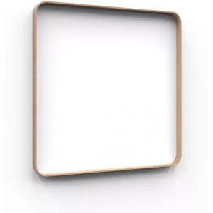 Lintex Tableau d'ecriture en verre Frame Wall, Couleur Pure 130 - Blanc, Finition cadre Chene, Taille L100 x H100 cm