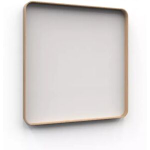 Lintex Tableau d'ecriture en verre Frame Wall, Couleur Soft 150 - Beige, Finition cadre Chene, Taille L100 x H100 cm