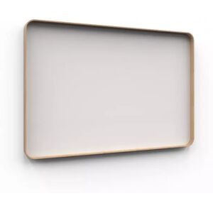 Lintex Tableau d'ecriture en verre Frame Wall, Couleur Soft 150 - Beige, Finition cadre Chene, Taille L150 x H100 cm