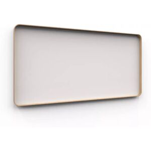 Lintex Tableau d'ecriture en verre Frame Wall, Couleur Soft 150 - Beige, Finition cadre Chene, Taille L200 x H100 cm