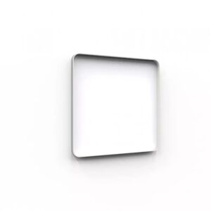 Lintex Tableau d'ecriture en verre Frame Wall, Couleur Pure 130 - Blanc, Finition Cadre Gris, Taille L100 x H100 cm