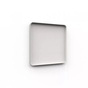 Lintex Tableau d'ecriture en verre Frame Wall, Couleur Soft 150 - Beige, Finition Cadre Gris, Taille L100 x H100 cm