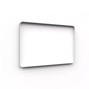 Lintex Tableau d'ecriture en verre Frame Wall, Couleur Pure 130 - Blanc, Finition Cadre Gris, Taille L150 x H100 cm