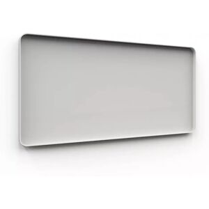 Lintex Tableau d'ecriture en verre Frame Wall, Couleur Shy 120 - Gris-beige, Finition Cadre Gris, Taille L200 x H100 cm