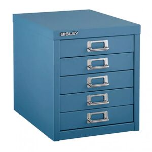 Organisateur de bureau Bisley Multidrawer - 5 tiroirs, A4, Couleur Bisley Blue