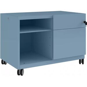 Caisson de bureau Caddy - 80 cm, Couleur Bisley Blue, Version Droite