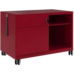 Bisley Caisson de bureau Caddy - 80 cm, Couleur Cardinal Red, Version Gauche