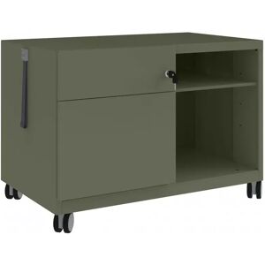 Bisley Caisson de bureau Caddy - 80 cm, Couleur Olive Green, Version Gauche