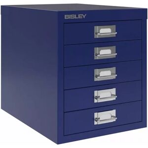 Organisateur de bureau Bisley Multidrawer - 5 tiroirs, A4, Couleur Oxford Blue