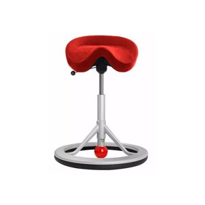 Tabouret ergonomique Back app, Tissu Alcantara - Red