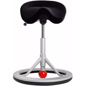 Tabouret ergonomique Back app, Tissu Alcantara - Black