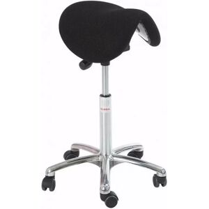 Global Siege selle Dalton Alu50 sans dossier, tissu, Couleur Noir, Assise Inclinable (Easy seat)