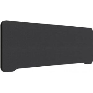 Lintex Separation de bureau acoustique en tissu Edge Table, Couleur Piranha YA315 - Gris anthracite, Taille L80 x H40 cm, Palete Noir