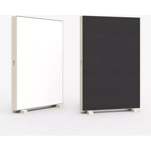 Lintex Screen Wall Unit - Mur d'insonorisation, Couleur Pure 130 / Xpress 60999, Pietement Blanc perle, Taille L120 x H185,5 cm