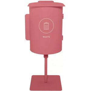 TreCe Poubelle de tri selectif Birdie - Simple, Finition Waste - 43 L, Couleur Rose