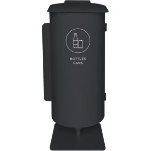 TreCe Poubelle de tri selectif Birdie - Simple, Finition Bottles/Cans - 63 L, Couleur Anthracite