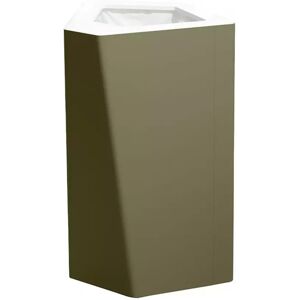 TreCe Poubelle de tri selectif Kite - Simple, Finition Waste, Couleur Vert Olive