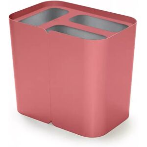 TreCe Poubelle de tri selectif Hold, Finition Organic, Paper & Plastic, Couleur Rose