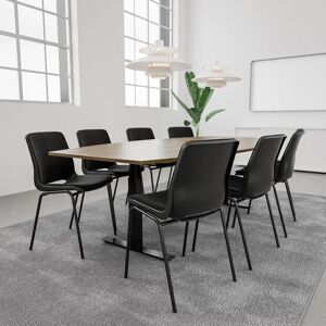 Generic Table de conference SET 8 personnes - Agenda + Profim Ana, Plateau Chene, Stol Black / Graphite / Black