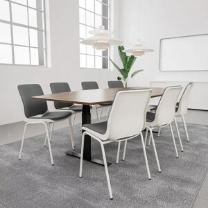 Generic Table de conference SET 8 personnes - Agenda + Profim Ana, Plateau Chene, Stol Snow / Vanilla / Grey