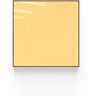 Lintex Tableau en verre Area - cadre en chêne, Couleur Lively 460 - Jaune, Finition Verre transparent brillant, Taille L102,8 x H102,8 cm