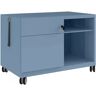 Caisson de bureau Caddy - 80 cm, Couleur Bisley Blue, Version Gauche