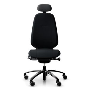 Chaise de bureau RH Mereo 300, Tissu Black (Select SC60999), Appui-tete Oui, Accoudoirs Sans, Pietement Noir
