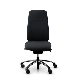 Fauteuil RH New Logic 220 - Ergonomique, Tissu Black (Select SC60999), Appui-tete Non, Accoudoirs Sans, Roulettes Roulettes  pour sols durs