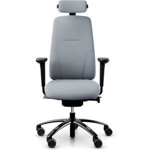 Chaise de bureau ergonomique RH Logic 220, Tissu Light Grey (Select SC60139), Appui-tete Oui, Accoudoirs Avec, Roulettes Roulettes  pour sols durs